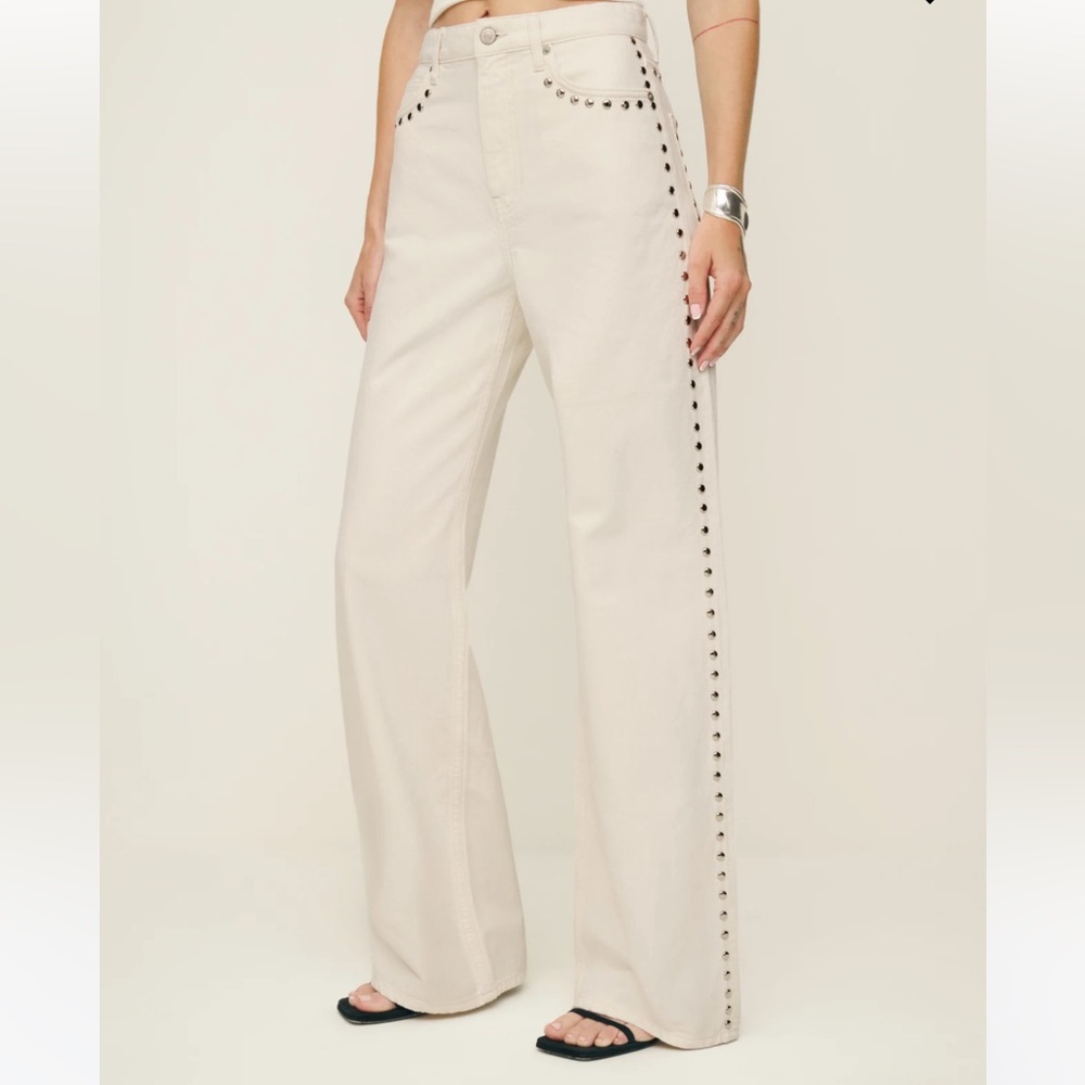 NWT Reformation Studded Cary Jeans